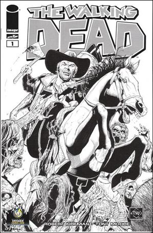 Walking Dead (2003) issue 1-DF Ethan Van Sciver Wizard World Chicago B&W Cover