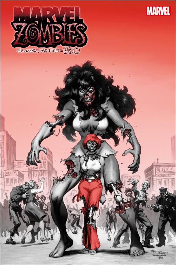 Marvel Zombies: Black, White & Blood issue 3-D Ed McGuinness 1:50 Unearthed Cover