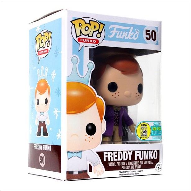 Pop! Funko - Freddy Funko figure 50 Freddy Funko (Willy Wonka) SDCC 1/500