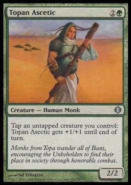 Magic the Gathering: Shards of Alara (Base Set) card 151 Topan Ascetic