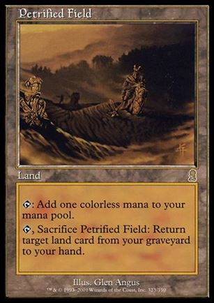 Magic the Gathering: Odyssey (Base Set) card 323 Petrified Field