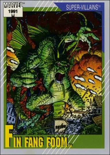 Marvel Universe: Series 2 (Base Set) card 65 Fin Fang Foom