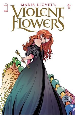 Violent Flowers (2024) issue 4-B Maria Llovet Black Dress Cover
