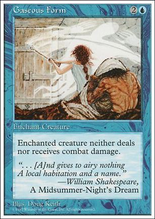 Magic the Gathering: 5th Edition (Base Set) card 90 Gaseous Form