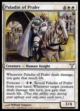 Magic the Gathering: Dissension (Base Set) card 14 Paladin of Prahv