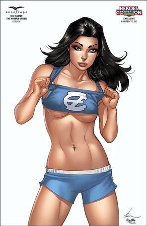 Red Agent: The Human Order issue 8-G Ale Garza Heroes Convention Cover 1/250