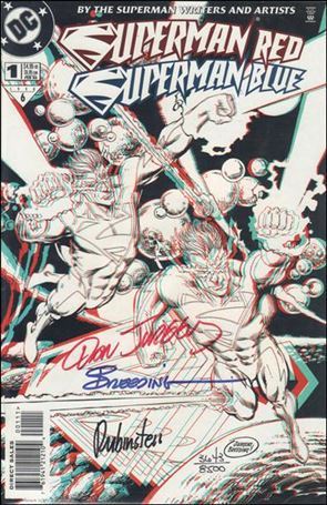Superman Red/Superman Blue issue 1-D Dynamic Forces 3-D Cover (Signed by Team) 1/8500