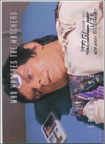 Star Trek: The Next Generation - The Episode Collection Season Three (Base Set) card 242 Who Watches the Watchers, Episode 52B
