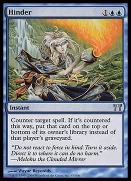 Magic the Gathering: Champions of Kamigawa (Base Set) card 65 Hinder