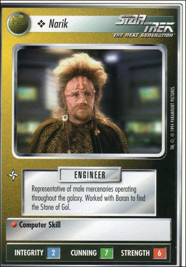 Star Trek: Premiere Unlimited (Base Set) card 300 Narik