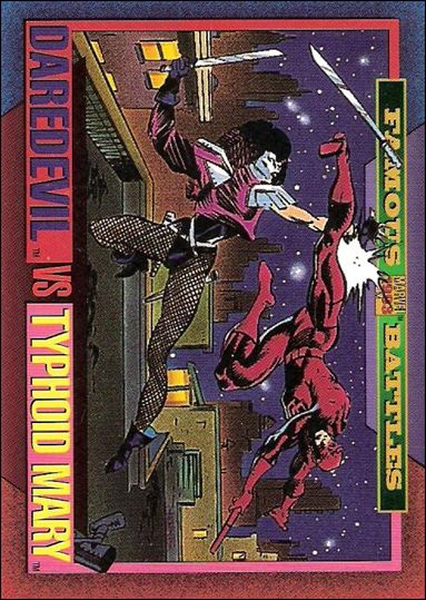 Marvel Universe: Series 4 (Base Set) card 168 Daredevil vs Typhoid Mary