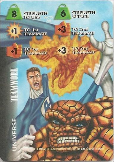 Marvel OverPower (Base Set) card nn276 Teamwork Strength Level 8