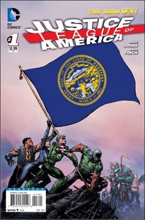 Justice League of America (2013)  issue 1-NB Nebraska State Flag Cover