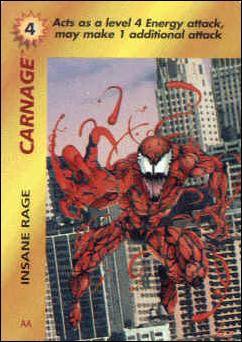 Marvel OverPower (Base Set) card nn67 Carnage: Insane Rage