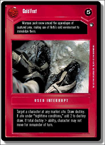 Star Wars: Hoth Limited (Base Set) card 43 Cold Feet