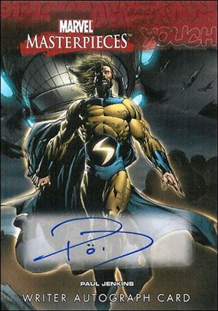 2008 Marvel Masterpieces: Series 3 (Writer Autograph Subset) card PJ Paul Jenkins