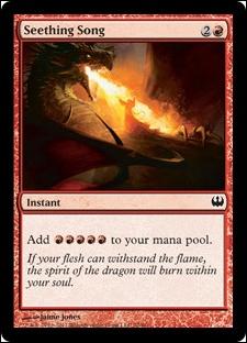 Magic the Gathering: Duel Decks: Knights vs. Dragons (Base Set) card 70 Seething Song
