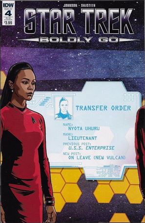 Star Trek: Boldly Go issue 4-B Tony Shasteen Subscription Cover