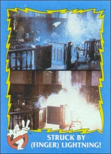 Ghostbusters II (Base Set) card 26 Struck by (Finger) Lightning!