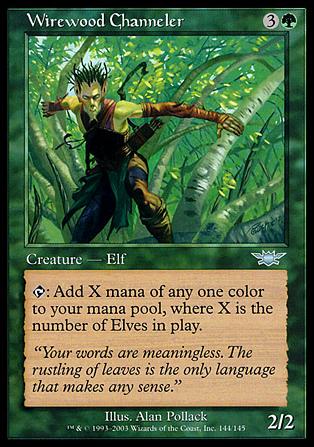 Magic the Gathering: Legions (Base Set) card 144 Wirewood Channeler