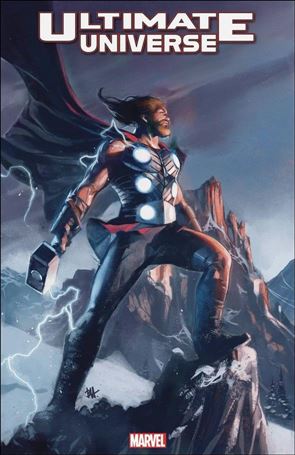 Ultimate Universe issue 1-B Ben Harvey Ultimate Thor Cover