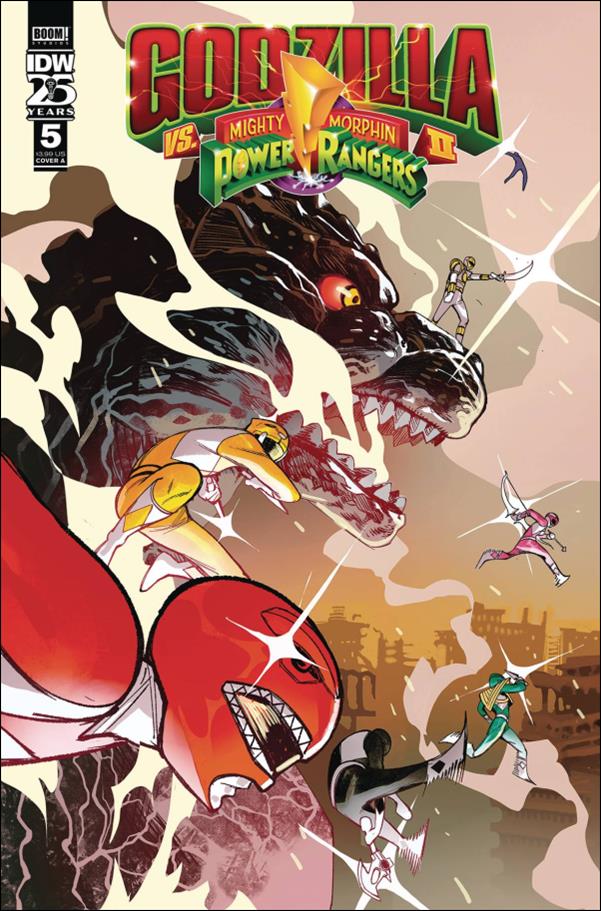 Godzilla vs the Mighty Morphin Power Rangers II issue 5 Baldemar Rivas Cover