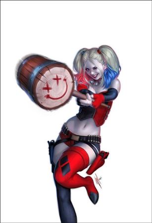 Harley Quinn (2016) issue 1-TY Warren Louw Mega Gaming and Comics White Cover