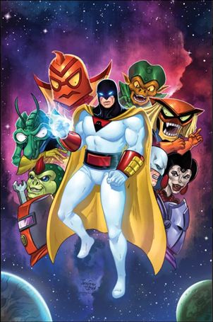 Space Ghost (2025) issue 1-X Retailer Exclusive Josh C. Lyman Foil Virgin Cover