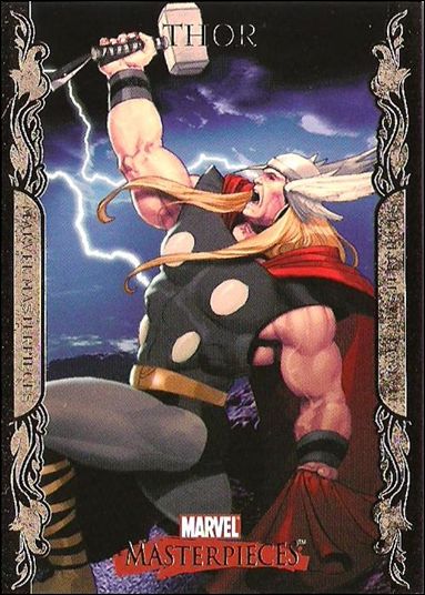 2007 Marvel Masterpieces (Parallel Gold Border Base Set) card 86 Thor