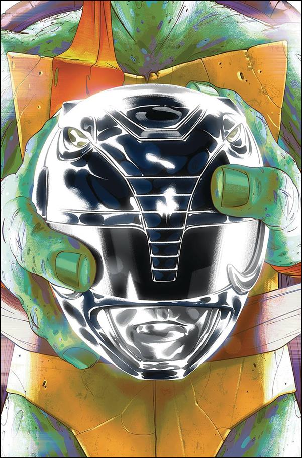 Mighty Morphin Power Rangers/Teenage Mutant Ninja Turtles issue 5-D Goni Montes Michelangelo Cover