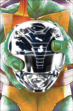 Mighty Morphin Power Rangers/Teenage Mutant Ninja Turtles issue 5-D Goni Montes Michelangelo Cover
