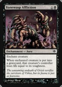 Magic the Gathering: Shards of Alara (Base Set) card 65 Banewasp Affliction