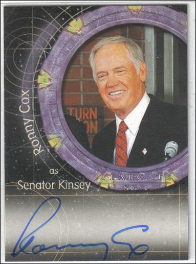Stargate SG-1: Season 6 (Autograph Subset) card A28 Ronny Cox as Senator Kinsey