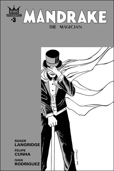 King: Mandrake the Magician issue 3-B Declan Shalvey 1:10 Black & White Cover