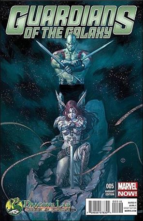 Guardians of the Galaxy (2013) issue 5-E Julian Totino Tedesco Dragon's Lair Cover