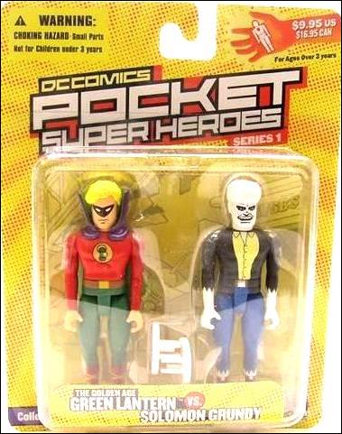 DC Comics Pocket Super Heroes (Series 1) figure 10 Golden Age Green Lantern vs Solomon Grundy