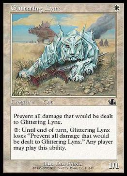 Magic the Gathering: Prophecy (Base Set) card 11 Glittering Lynx