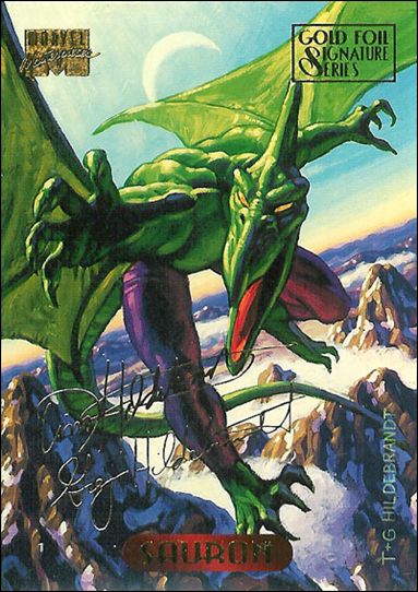 1994 Marvel Masterpieces (Gold-Foil Signature Parallel Base Set) card 103 Sauron