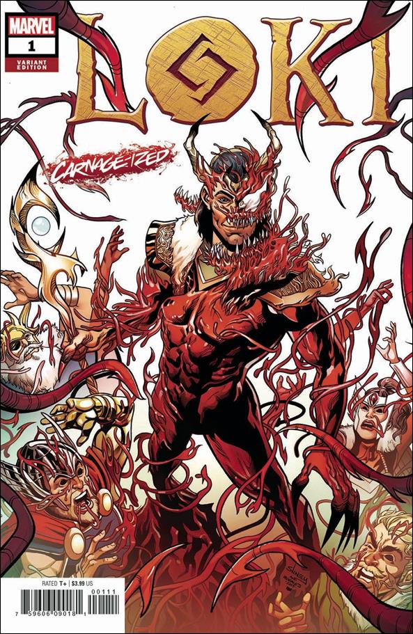 Loki (2019) issue 1-B Will Sliney "Carnage-ized" Cover