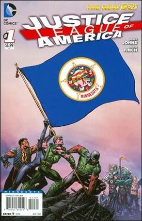 Justice League of America (2013)  issue 1-MX Minnesota State Flag Cover