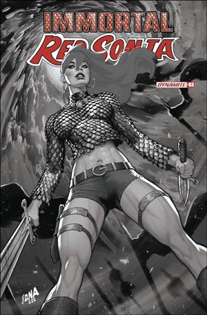 Immortal Red Sonja issue 3-H David Nakayama Black & White Cover