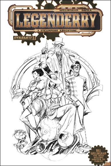 Legenderry: A Steampunk Adventure issue 1-G Joe Benitez Black and White Cover 1/25