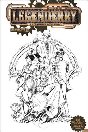 Legenderry: A Steampunk Adventure issue 1-G Joe Benitez Black and White Cover 1/25
