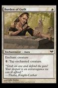 Magic the Gathering: Dark Ascension (Base Set) card 4 Burden of Guilt