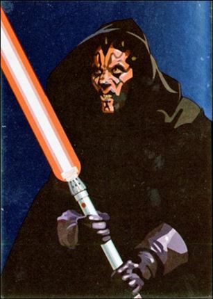 Star Wars Galaxy: Series 5 (Foil Subset) card 5 Darth Maul Silver Foil