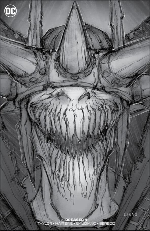 DCeased issue 4-I John Giang Comics Elite Sketch Cover