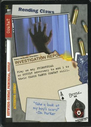 X-Files: Premiere Edition (Base Set) card XF96-0004v1 Rending Claws