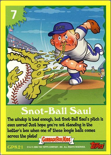 Garbage Pail Kids All-New Series 4 (Game Card Subset) card GPK21 Snot-Ball Saul