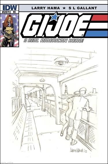 G.I. Joe: A Real American Hero issue 201-B Larry Hama 1:10 Sketch Cover