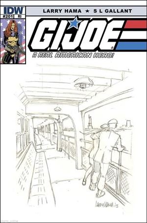 G.I. Joe: A Real American Hero issue 201-B Larry Hama 1:10 Sketch Cover